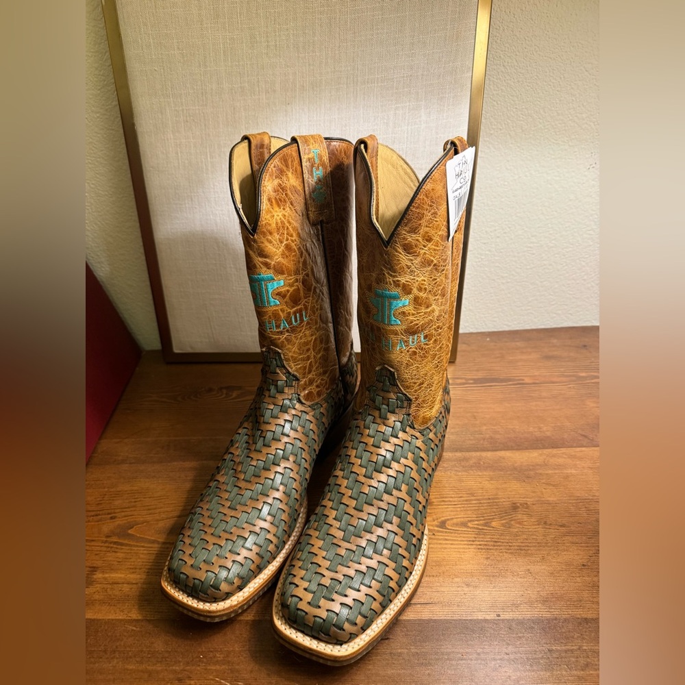 Tin Haul Ladies Horse Sole Sq Toe Boots - Picture 3 of 13